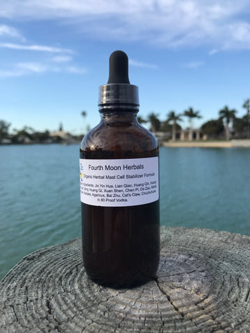 Organic Herbal Mast Cell Stabilizer Tincture 4oz Alcohol